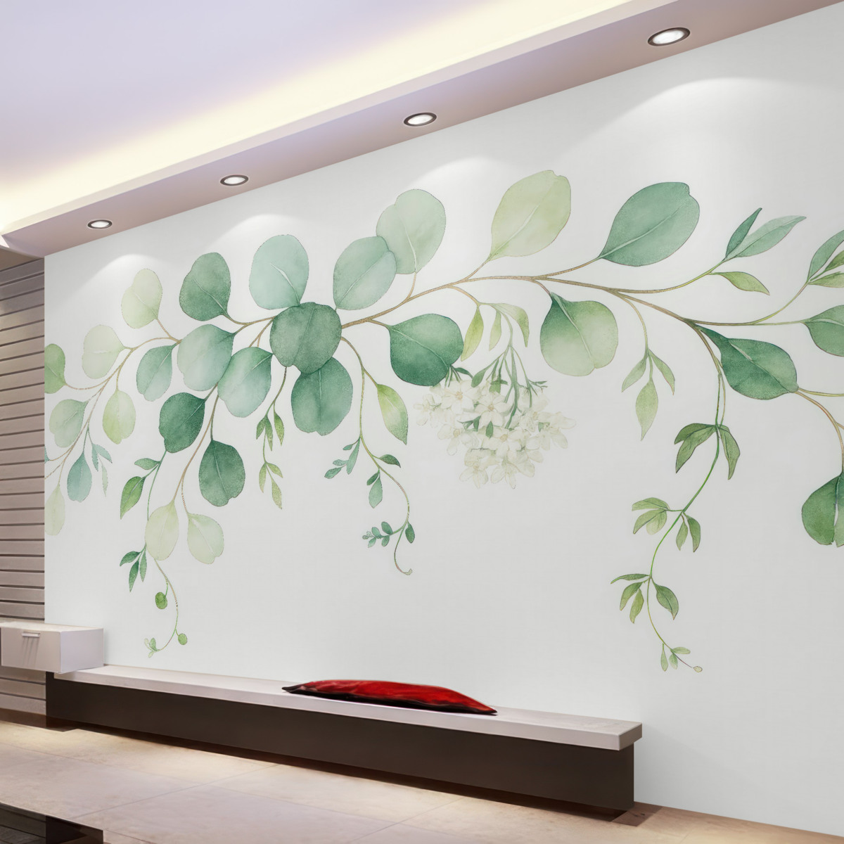 Fototapeta Gałązka z foliami.