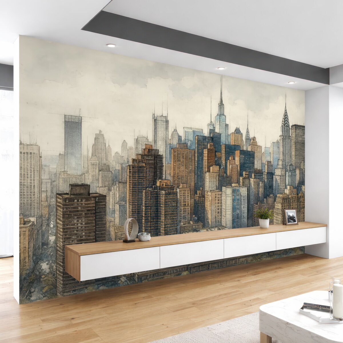 Fototapeta Drapacz chmur, kształtowanie przestrzeni.