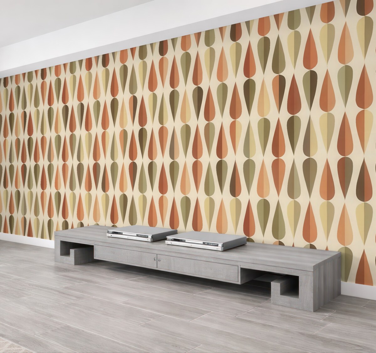 Fototapeta Krople w klimacie vintage z lat 70.