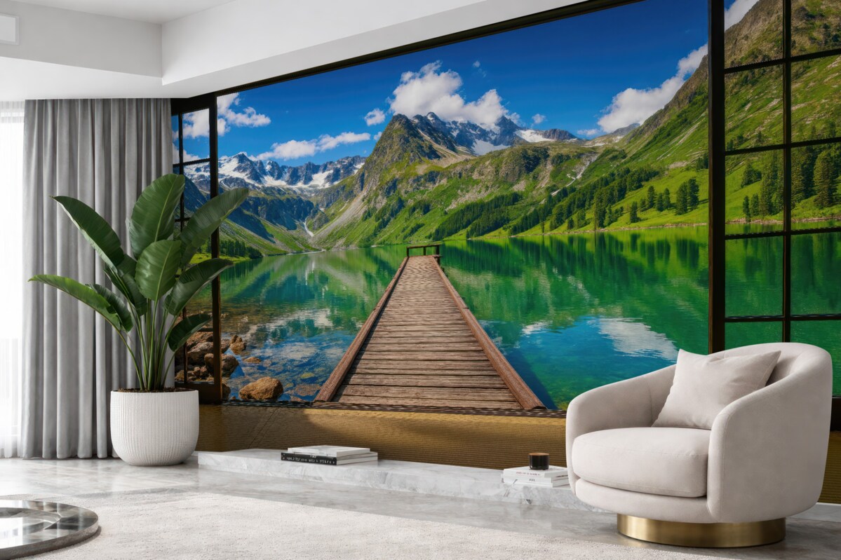 Fototapeta Nieboskrzydło, woda oraz obłok.