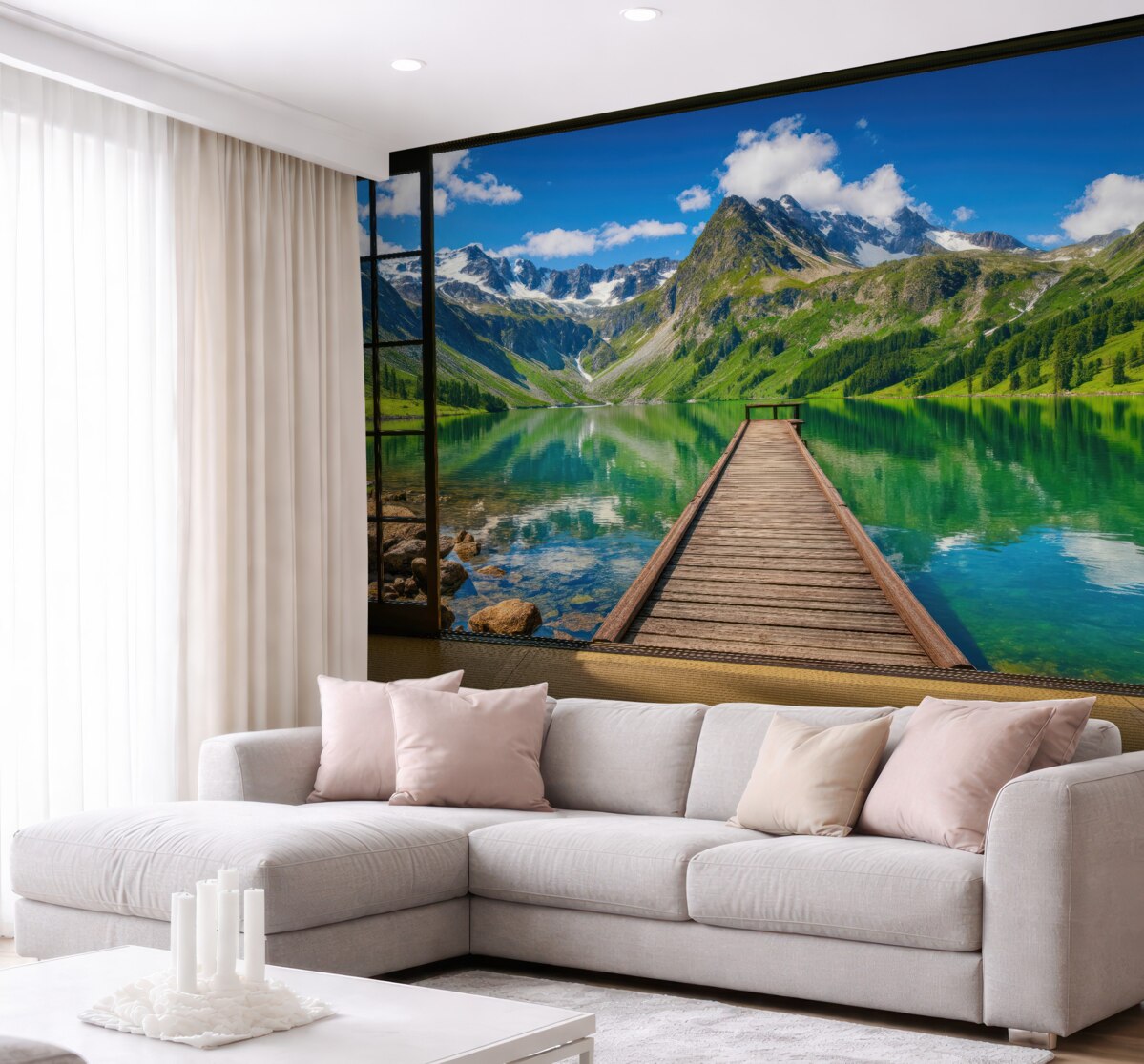 Fototapeta Nieboskrzydło, woda oraz obłok.