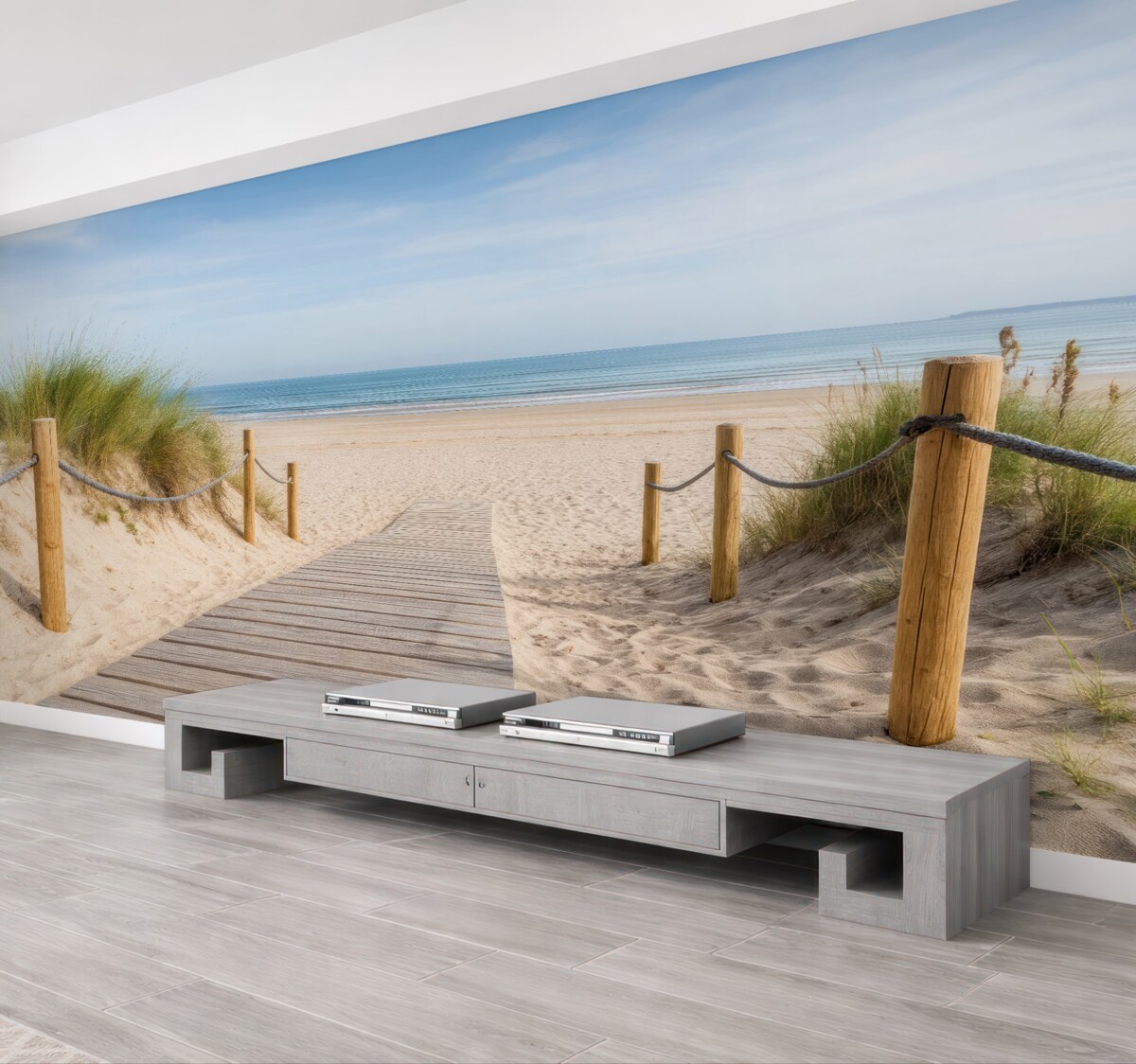 Fototapeta Droga do piaszczystego brzegu.