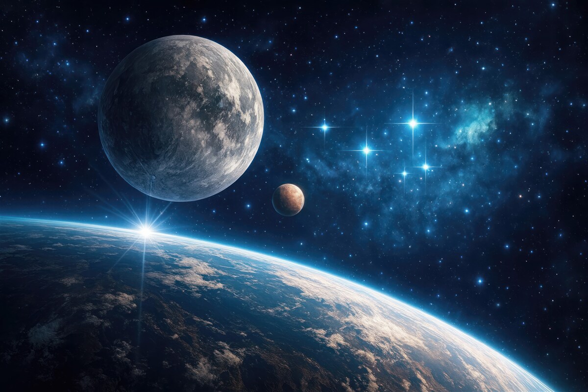 Fototapeta Zanurz się w wszechświat.