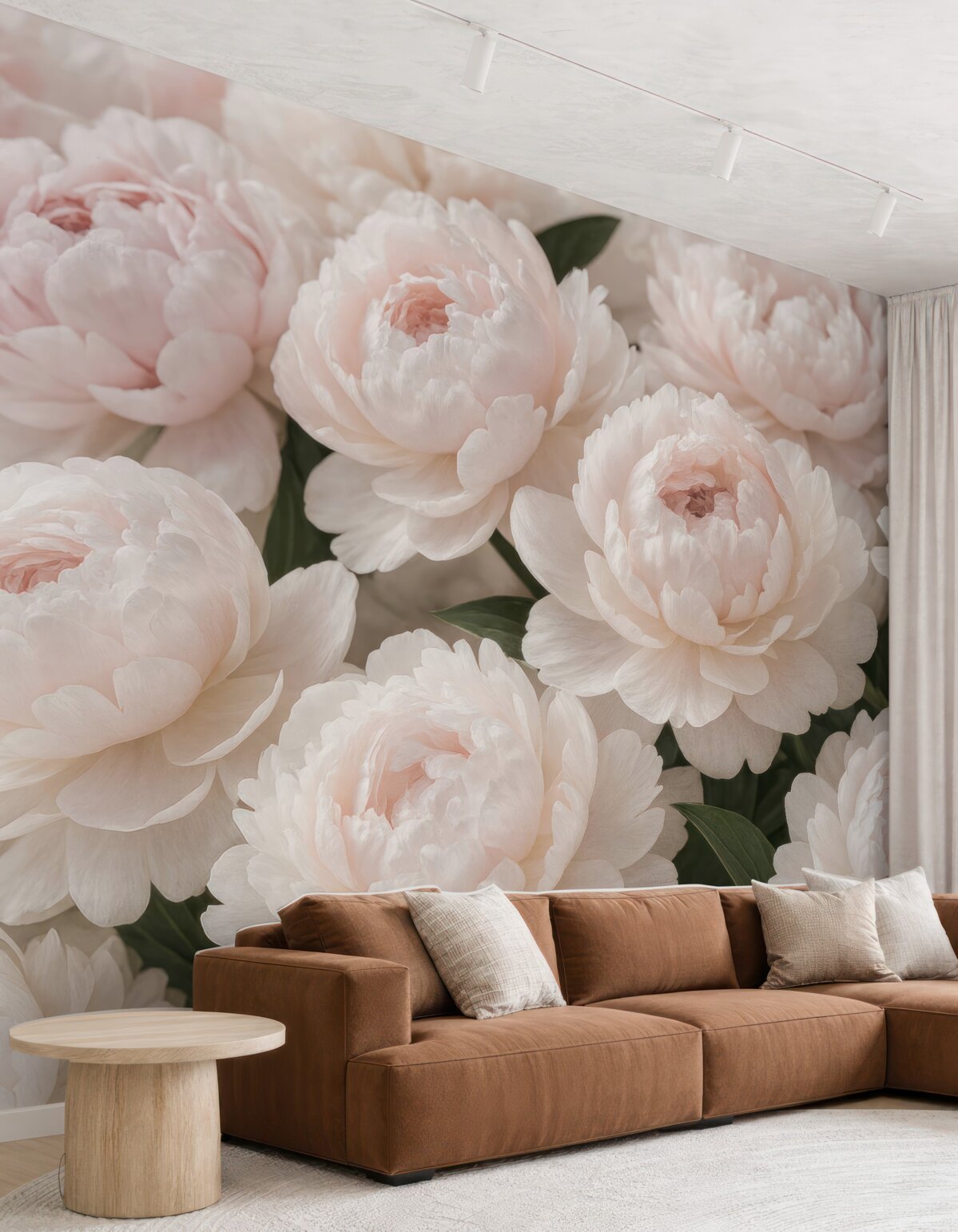 Fototapeta Jasno-różowe piwonie.