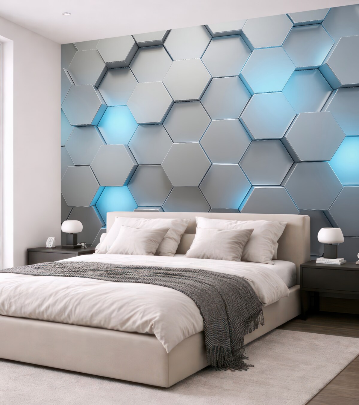 Fototapeta Plastry objętościowe z oświetleniem.