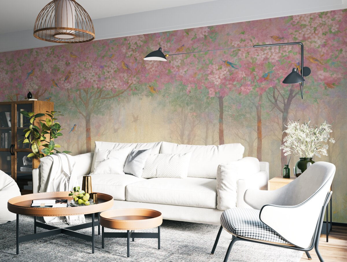 Fototapeta Jeleń w czarownym lesie.