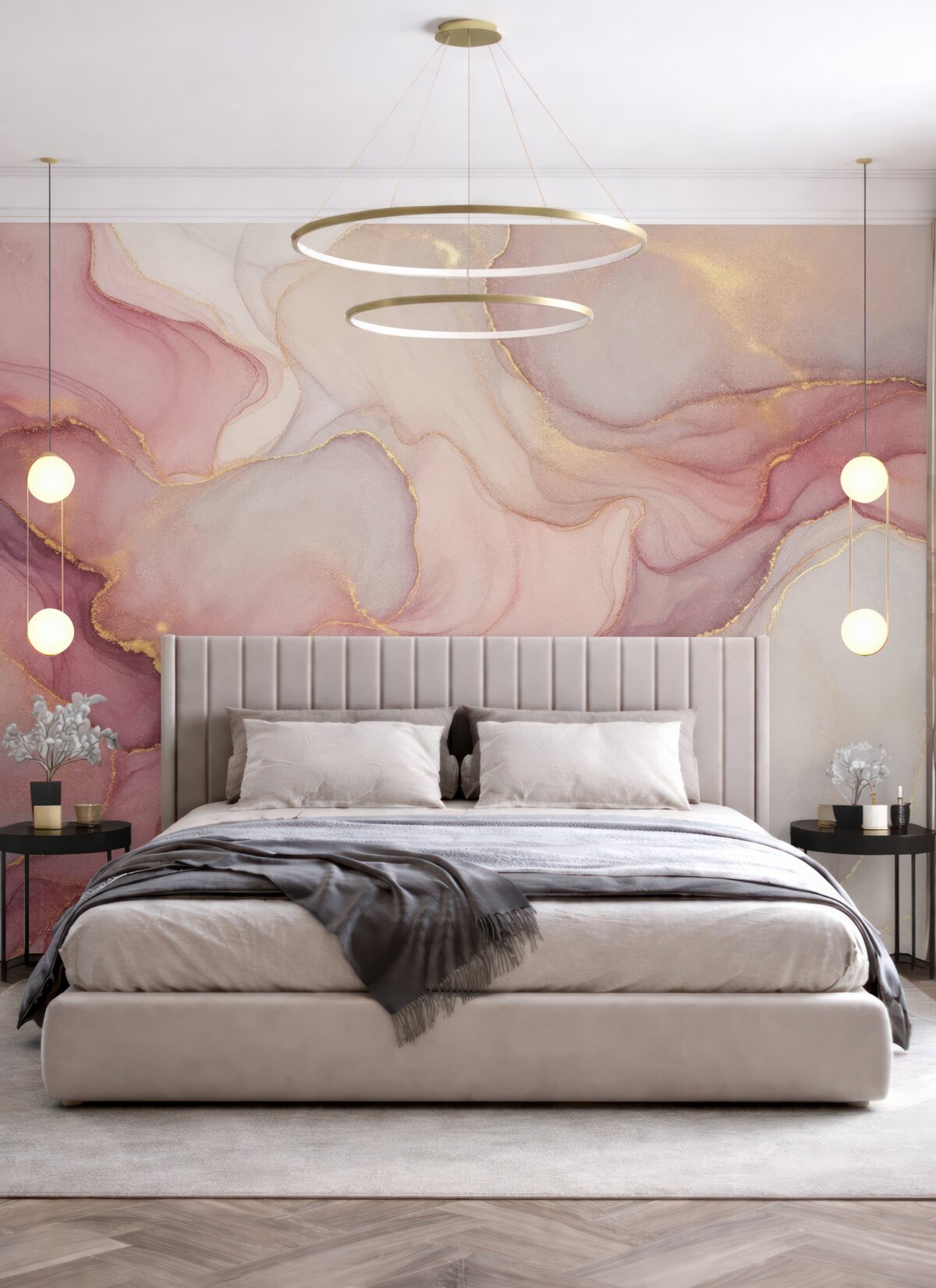 Fototapeta Plyn w odcieniu różowym.