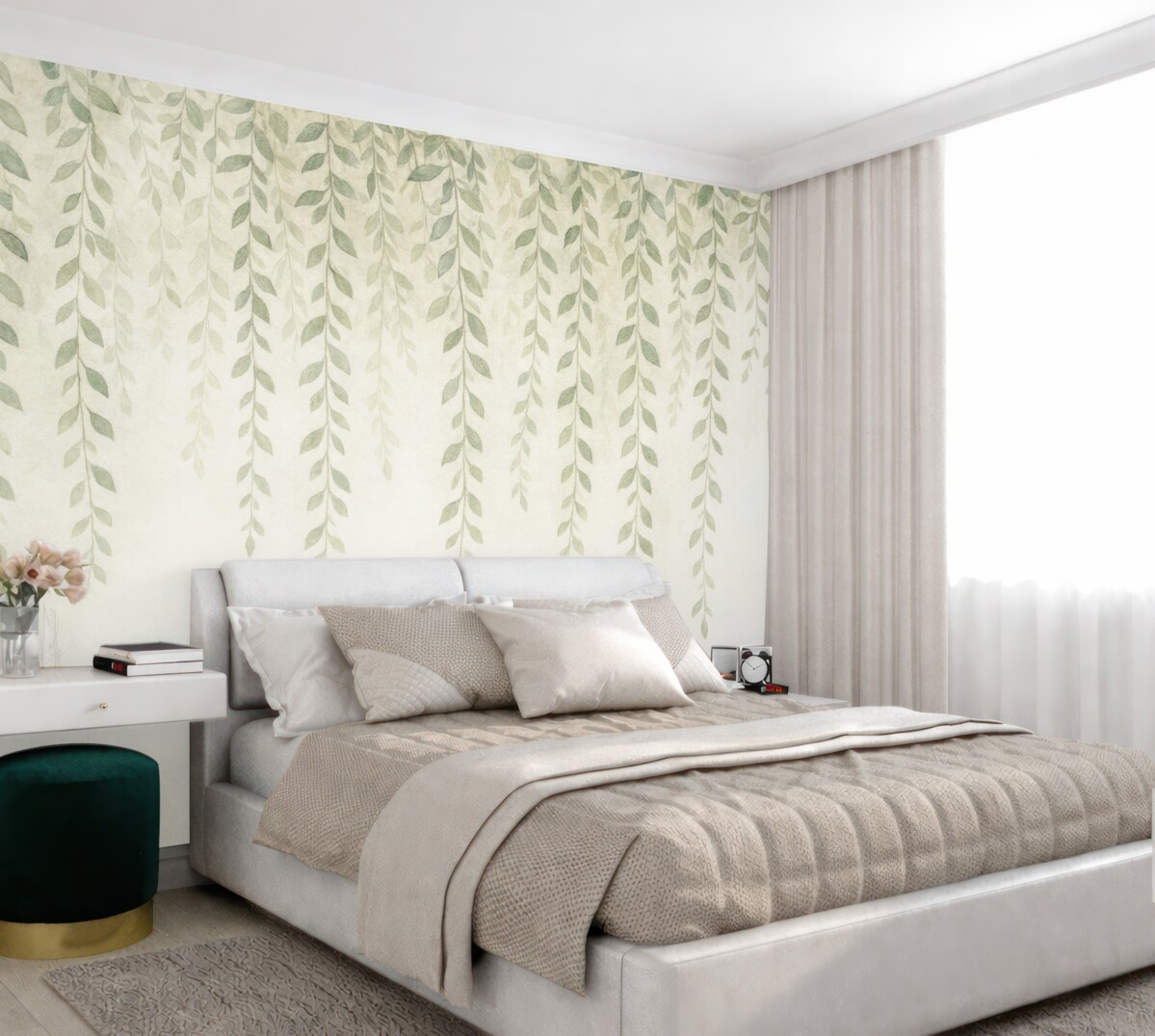 Fototapeta Winorośl z liśćmi.