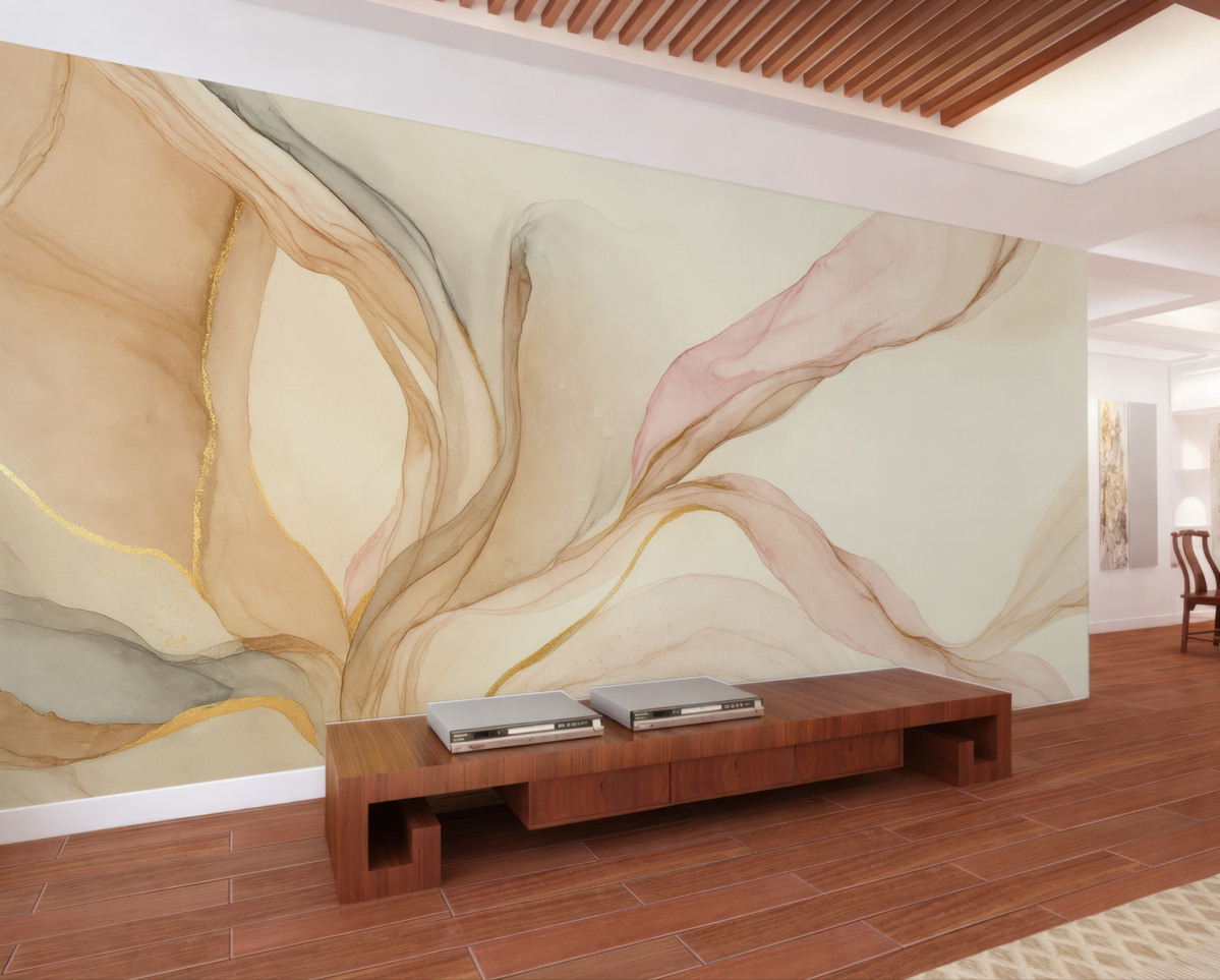 Fototapeta Farby płynne, efekt kamienia marmurowego.