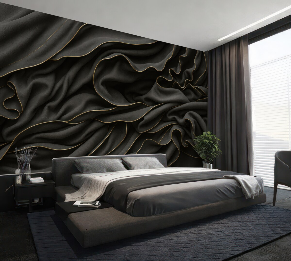 Fototapeta Mroczna tkanina.