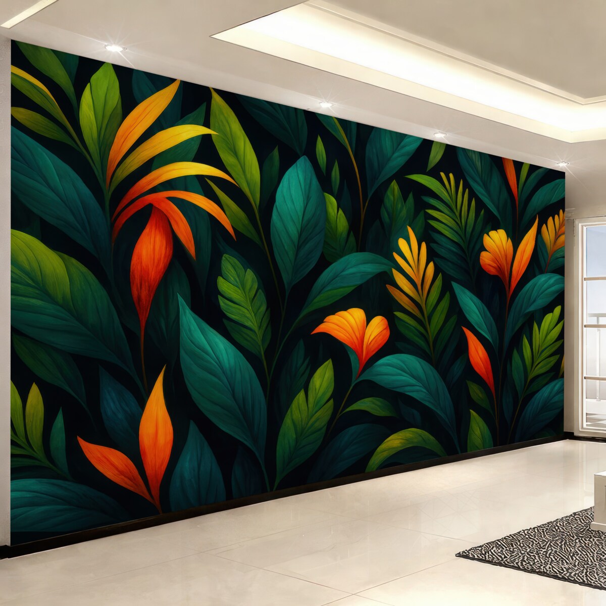 Fototapeta Świetlista tropikalna kniej.