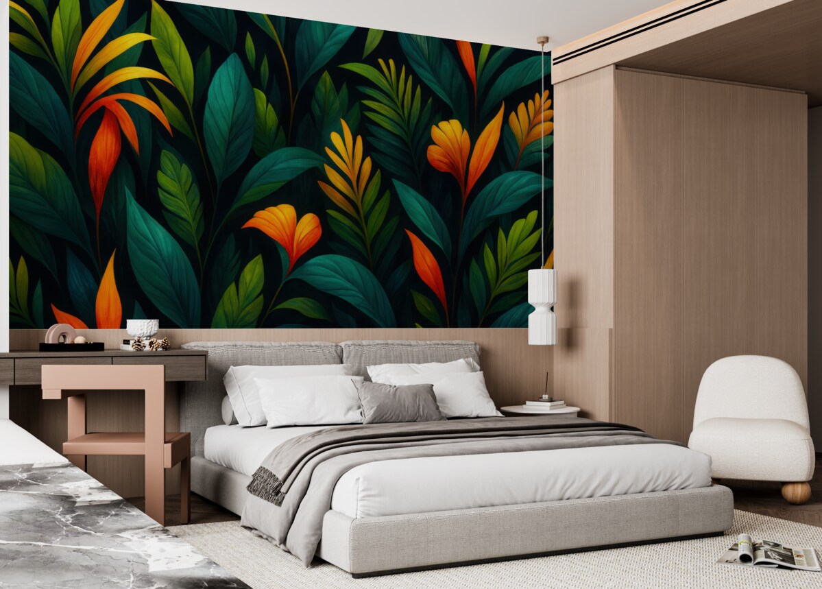 Fototapeta Świetlista tropikalna kniej.