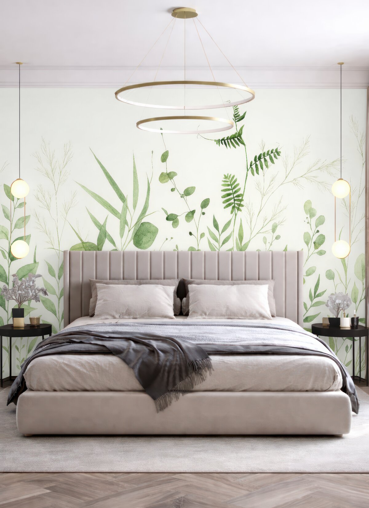 Fototapeta Zielone dzikie konary.