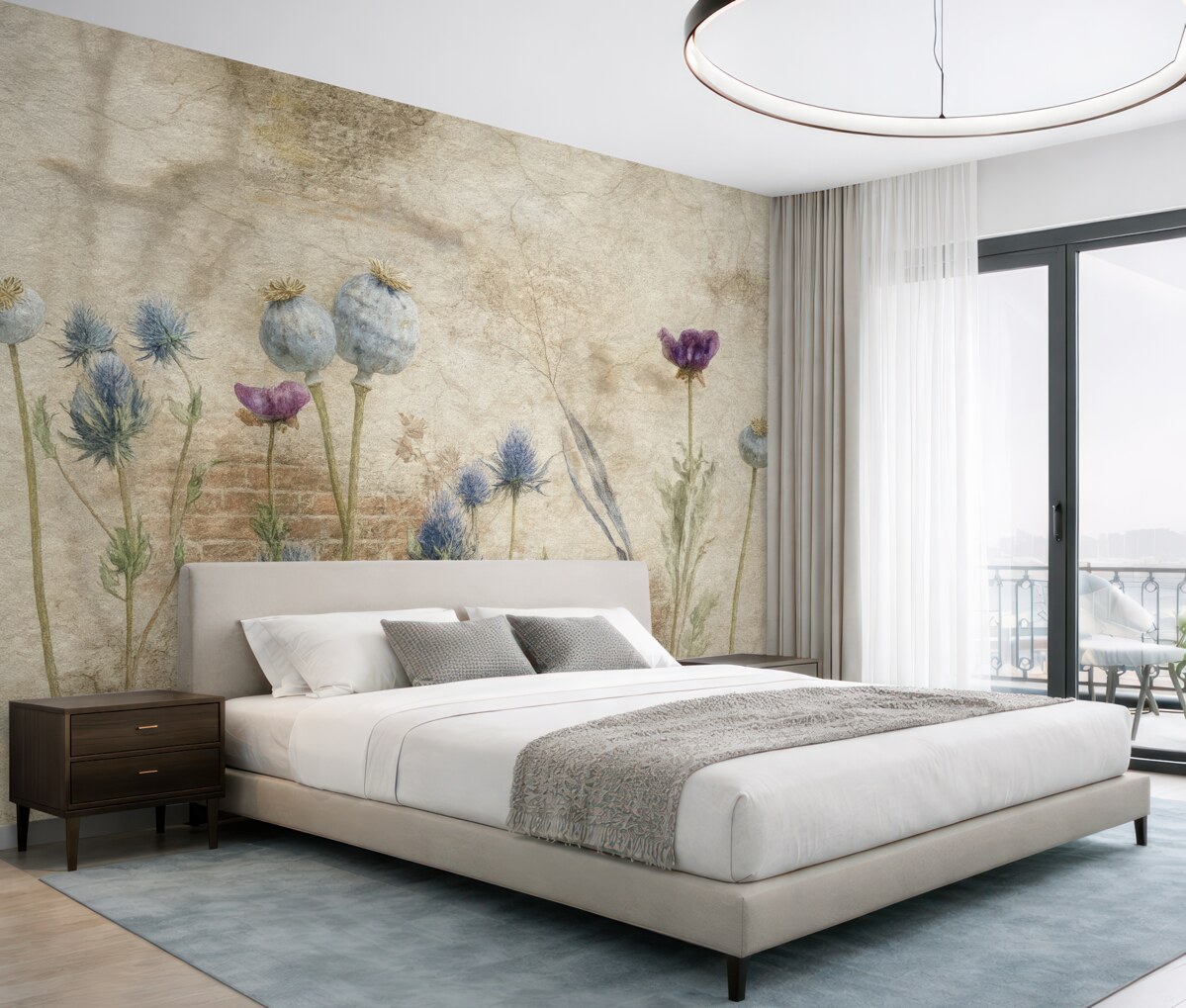 Fototapeta Rośliny kwiatowe i rośliny aromatyczne.