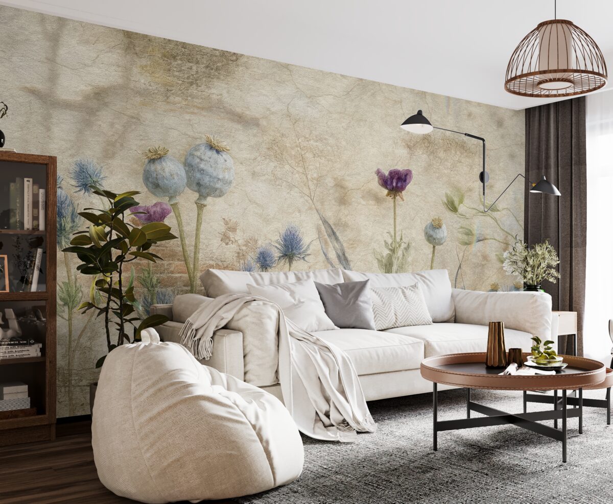 Fototapeta Rośliny kwiatowe i rośliny aromatyczne.