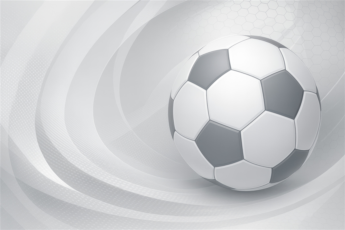 Fototapeta Piłka na murawie futbolowej.