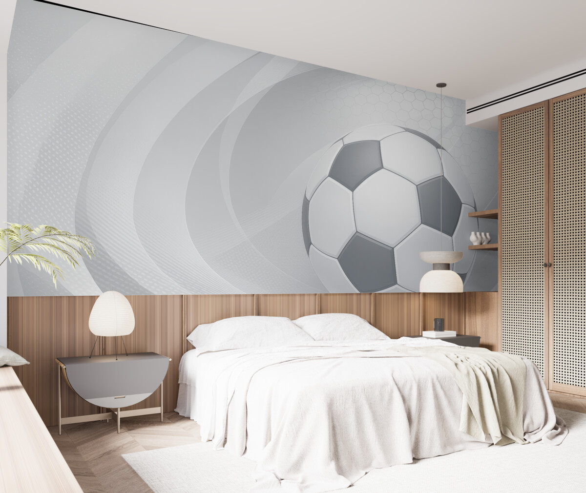 Fototapeta Piłka na murawie futbolowej.