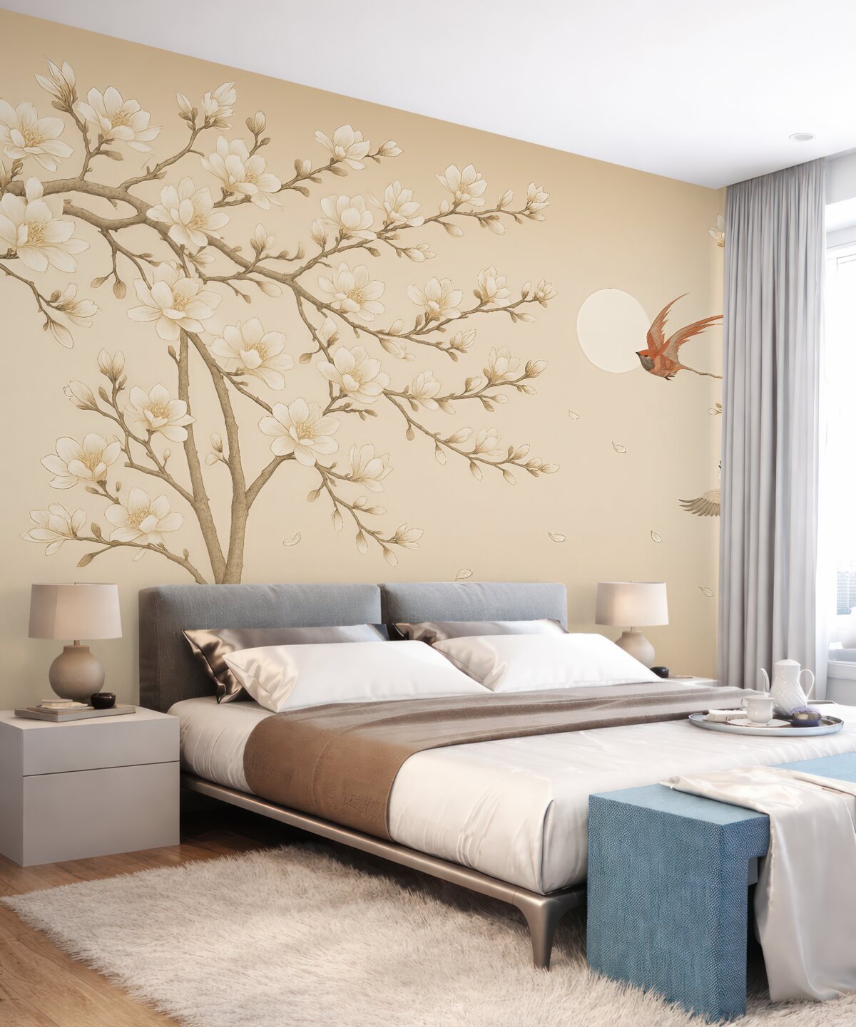 Fototapeta Ptaki w stylu chińskim.