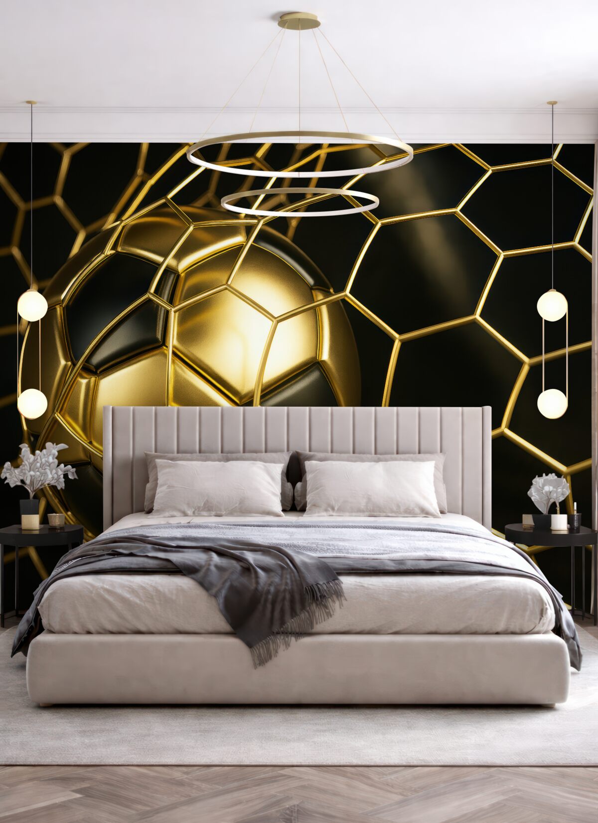 Fototapeta Kolejna piłka nożna w golu.