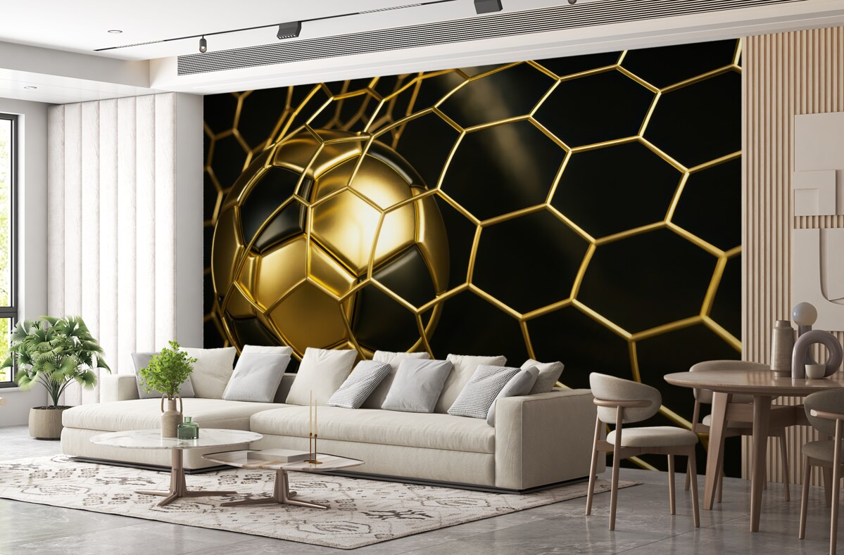 Fototapeta Kolejna piłka nożna w golu.