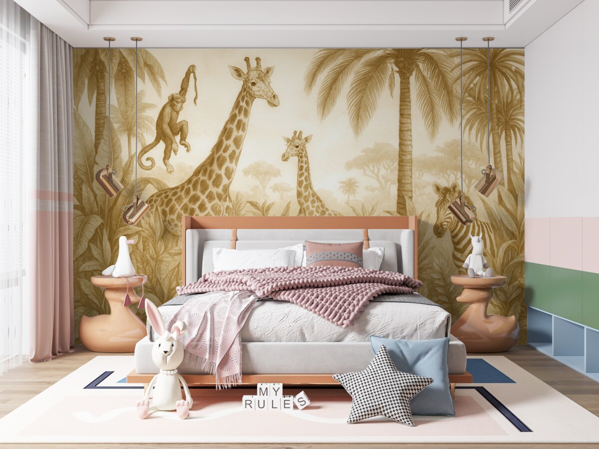 Fototapeta Sztuka w odcieniach monochromatycznych Safari.