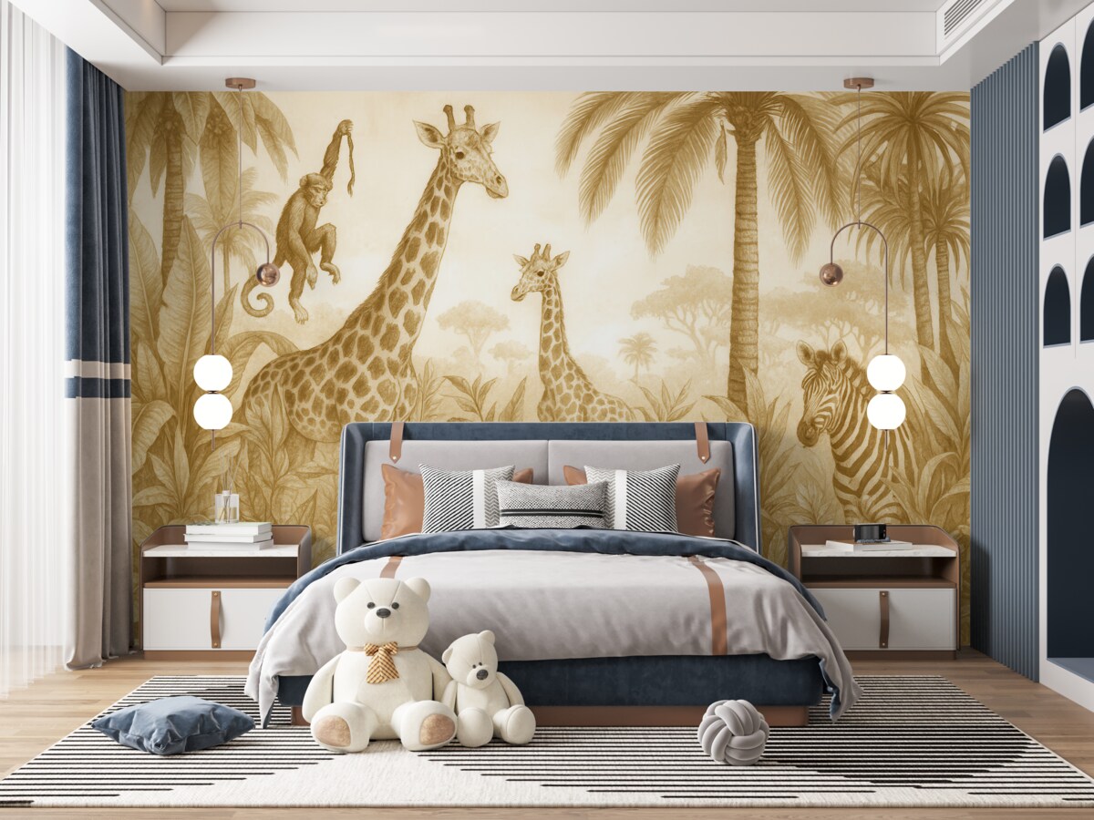 Fototapeta Sztuka w odcieniach monochromatycznych Safari.