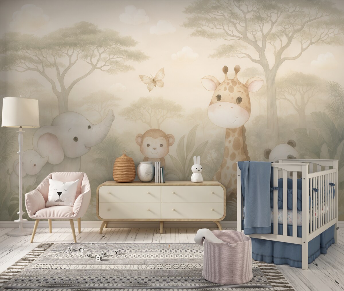 Fototapeta Urocze małe zwierzątka w sawannie.