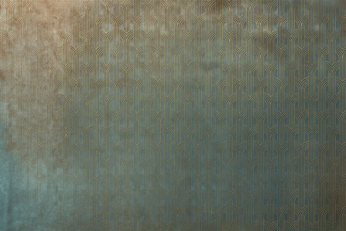 Fototapeta Zakrzywiony motyw na ścianie w stylu grunge.