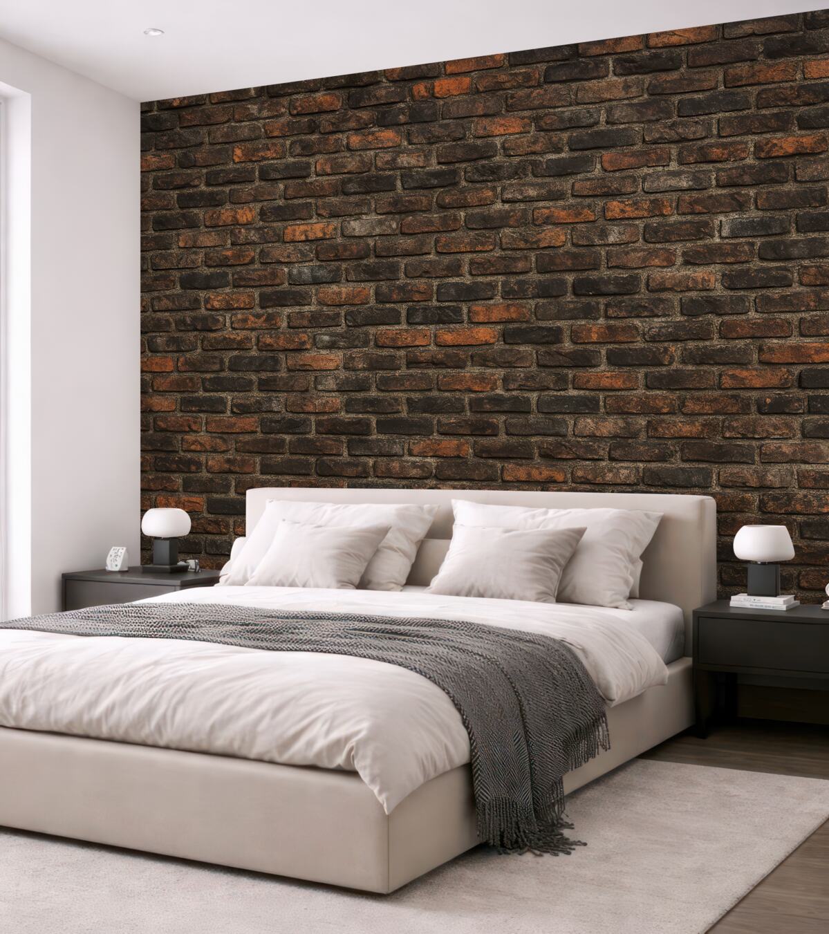 Fototapeta Czarna cegła.