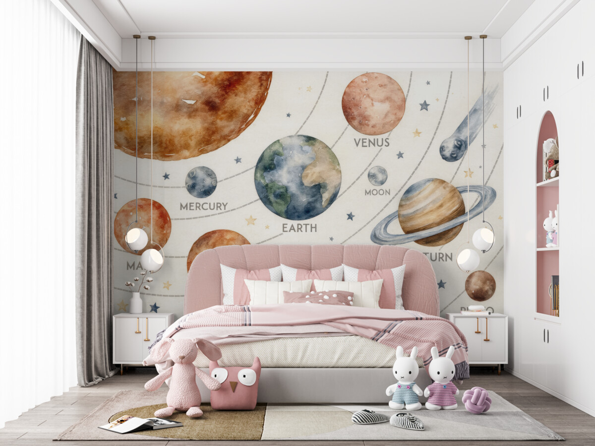 Fototapeta Ciała niebieskie w układzie słonecznym.