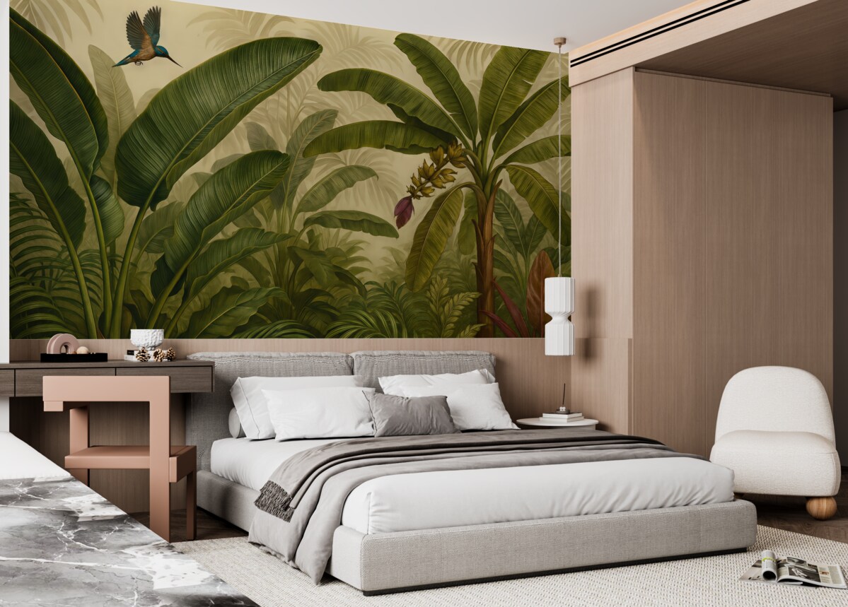 Fototapeta Tropikalny las deszczowy i liście.