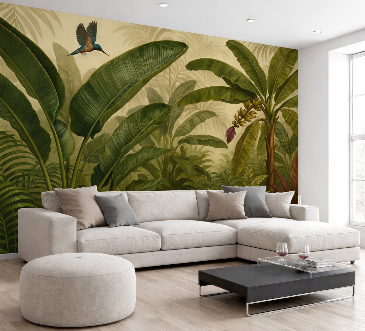 Fototapeta Tropikalny las deszczowy i liście.