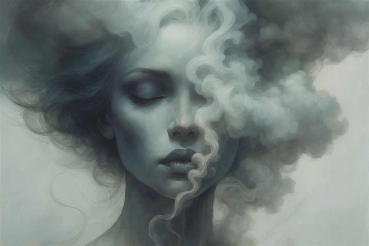 Fototapeta Zanurzając się w emocjach.