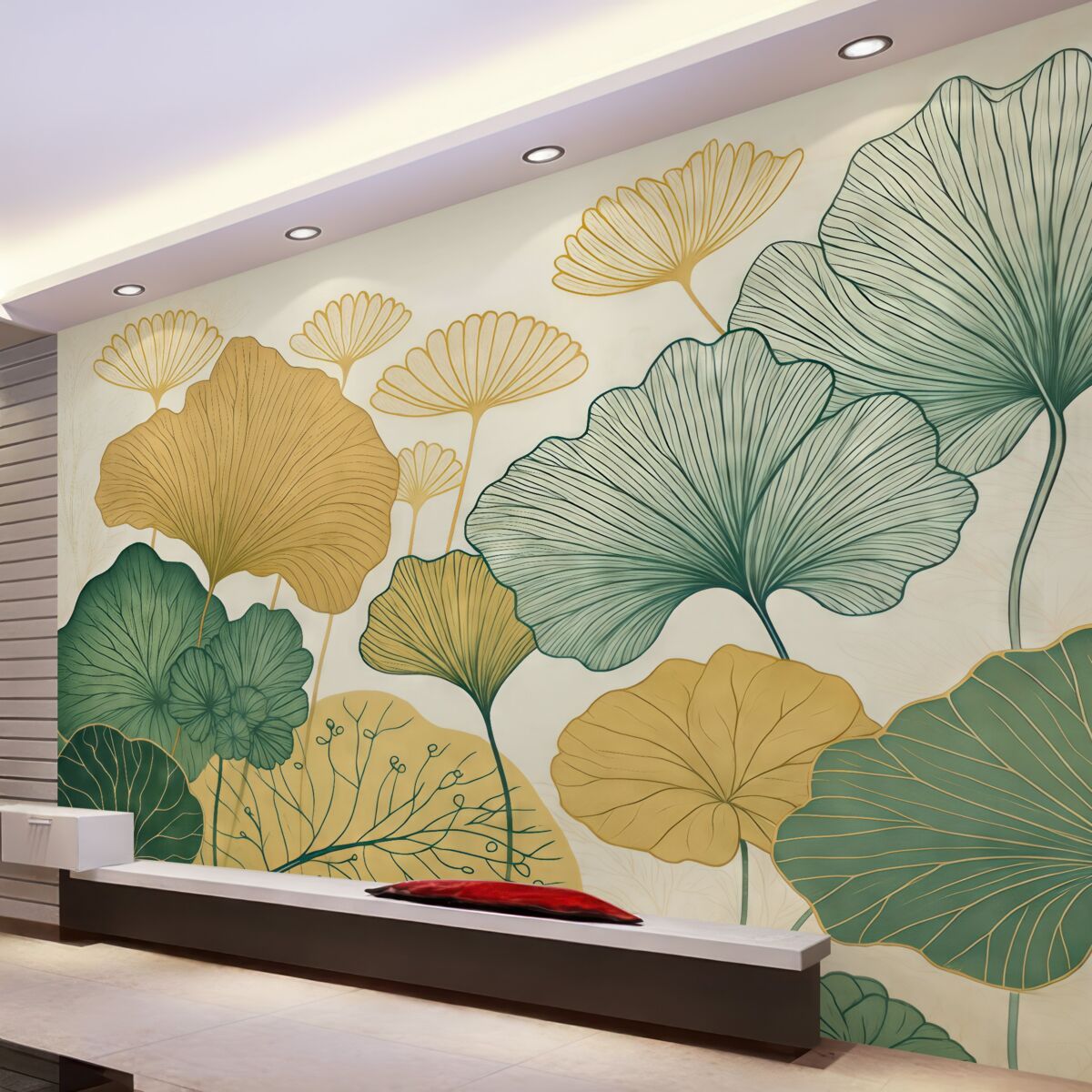 Fototapeta Obrys liści