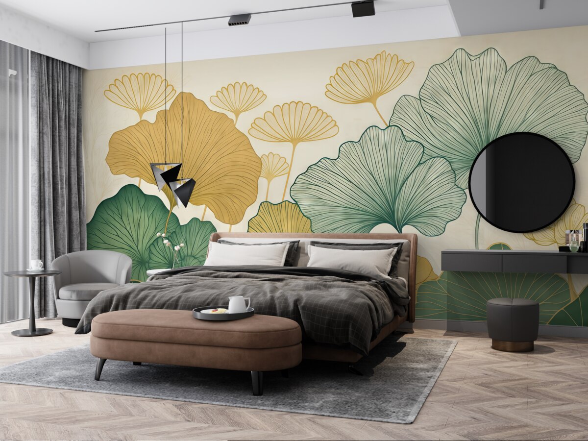 Fototapeta Obrys liści