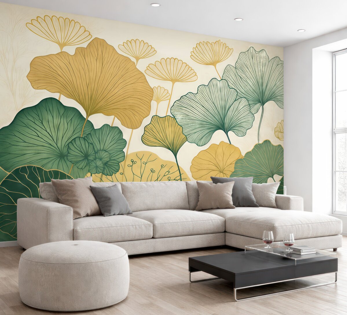 Fototapeta Obrys liści