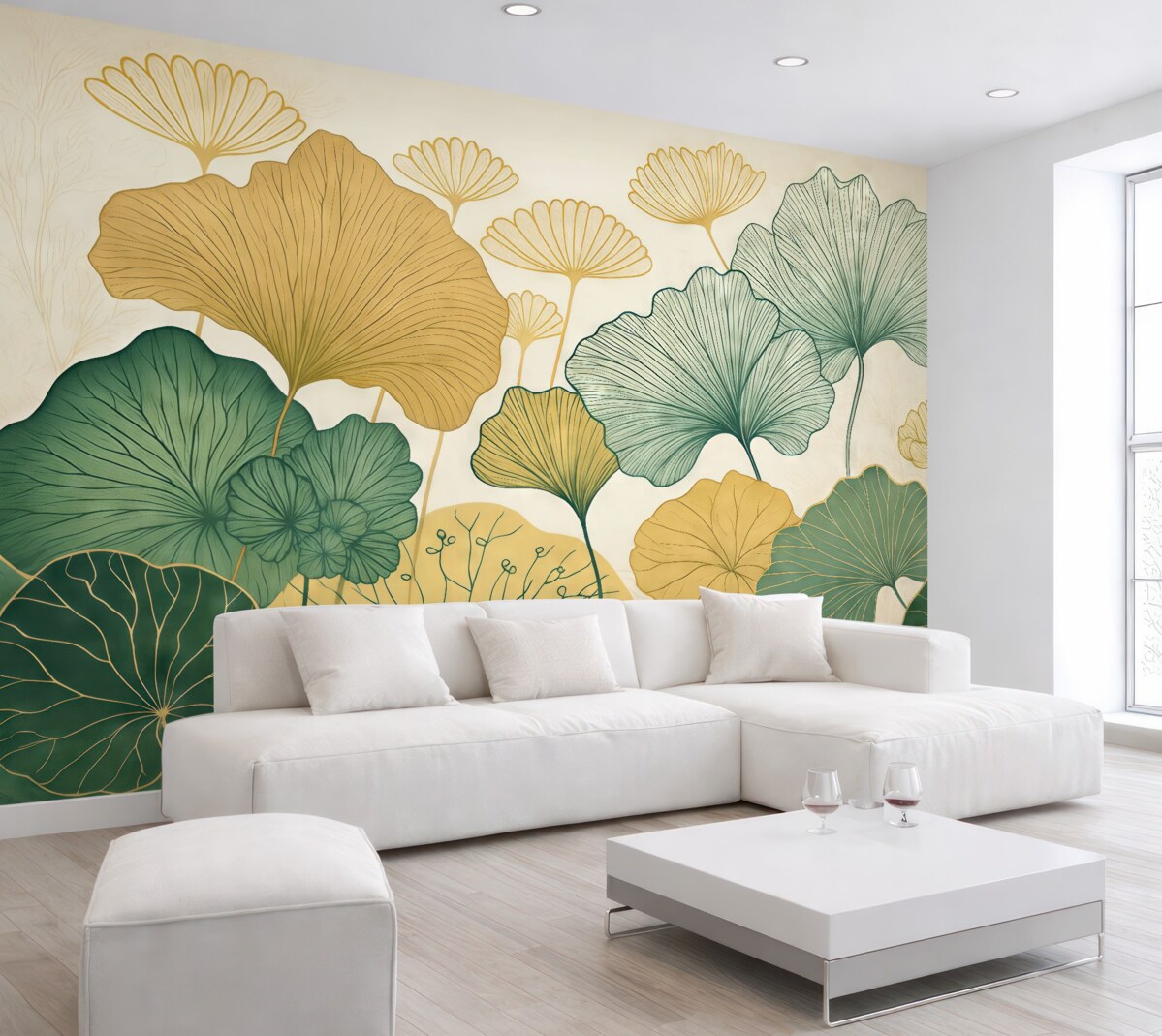 Fototapeta Obrys liści