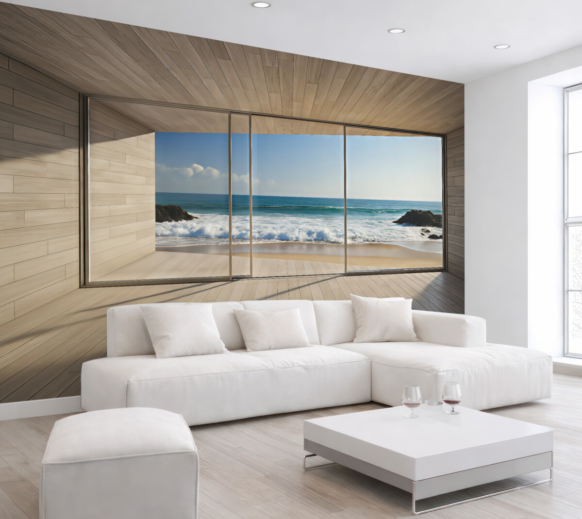 Fototapeta Widok na poranny mórz.