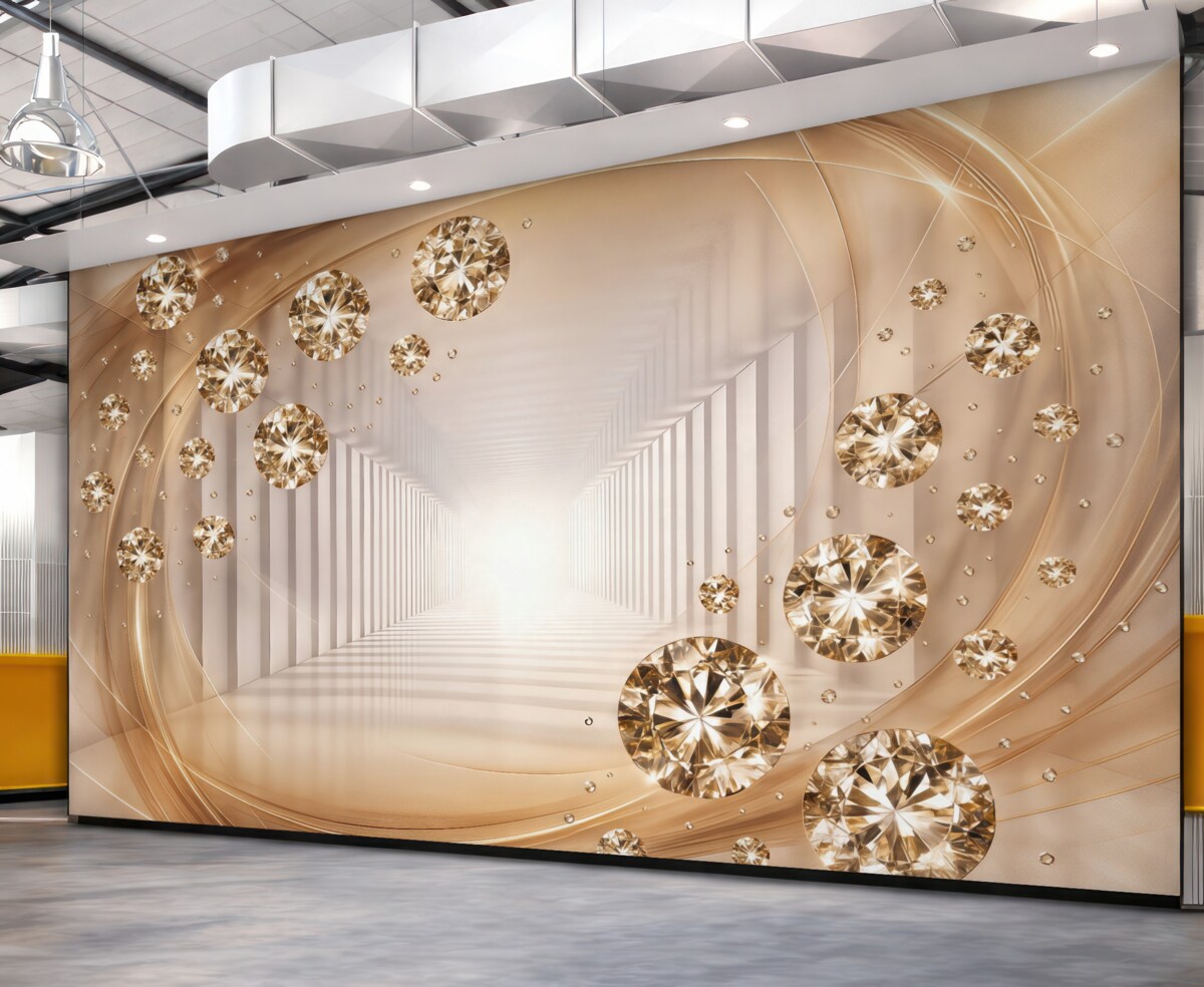 Fototapeta Korytarz z kryształkami