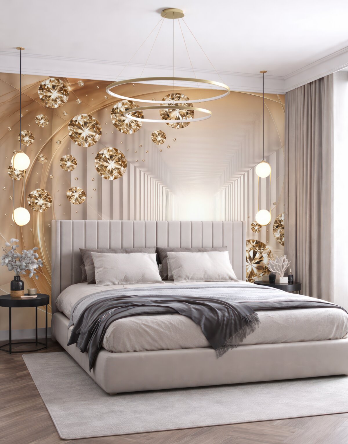 Fototapeta Korytarz z kryształkami