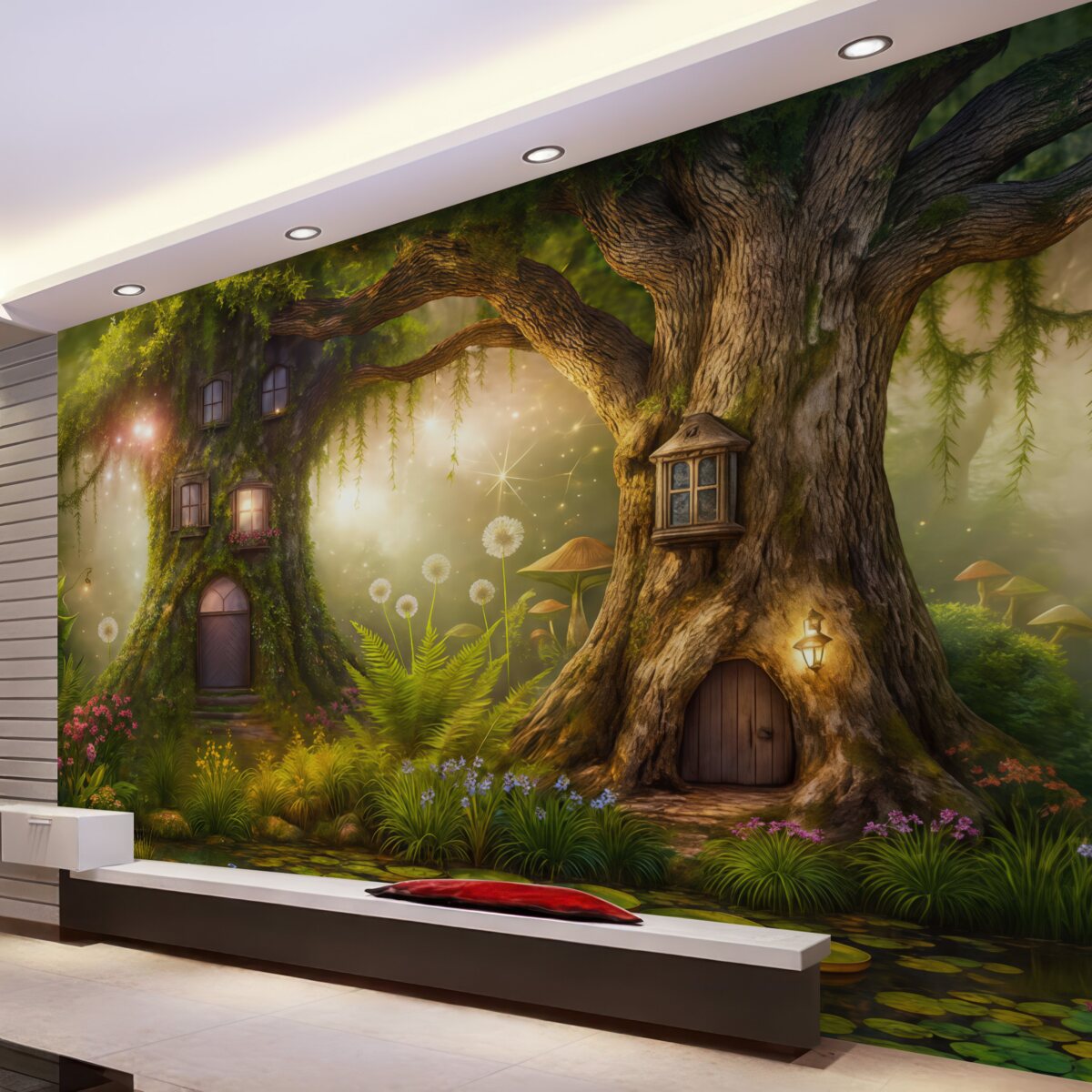 Fototapeta Roślina, oświetlenie i przyrodniczy pejzaż.