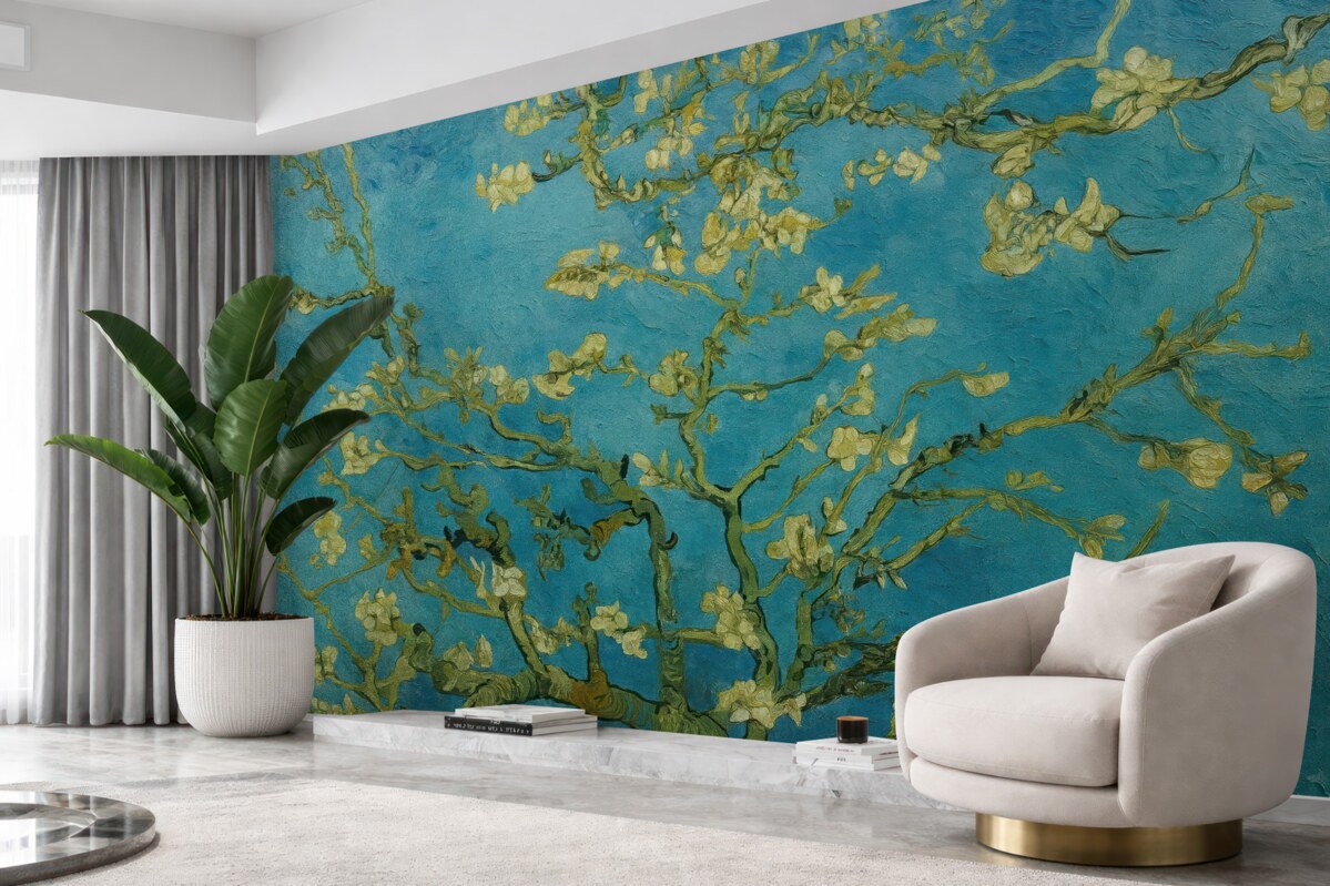 Fototapeta Amandier w kwitnieniu według Van Gogha.