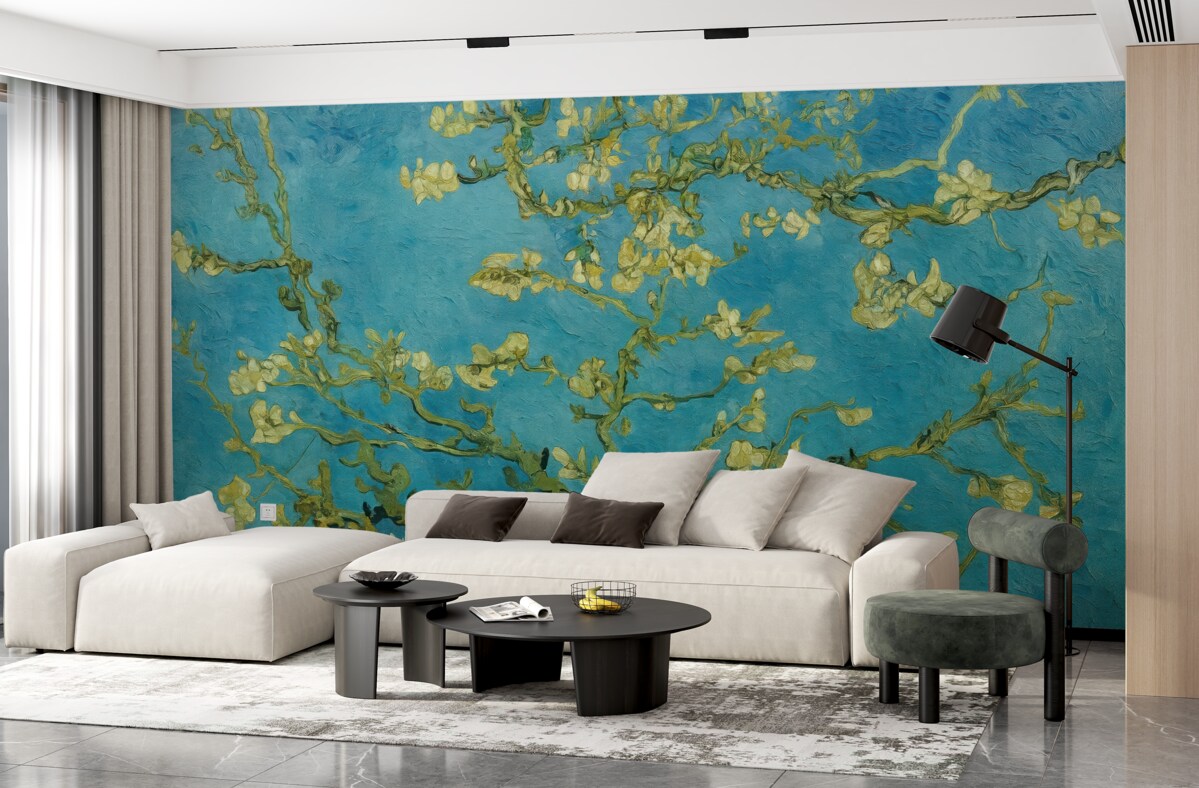 Fototapeta Amandier w kwitnieniu według Van Gogha.