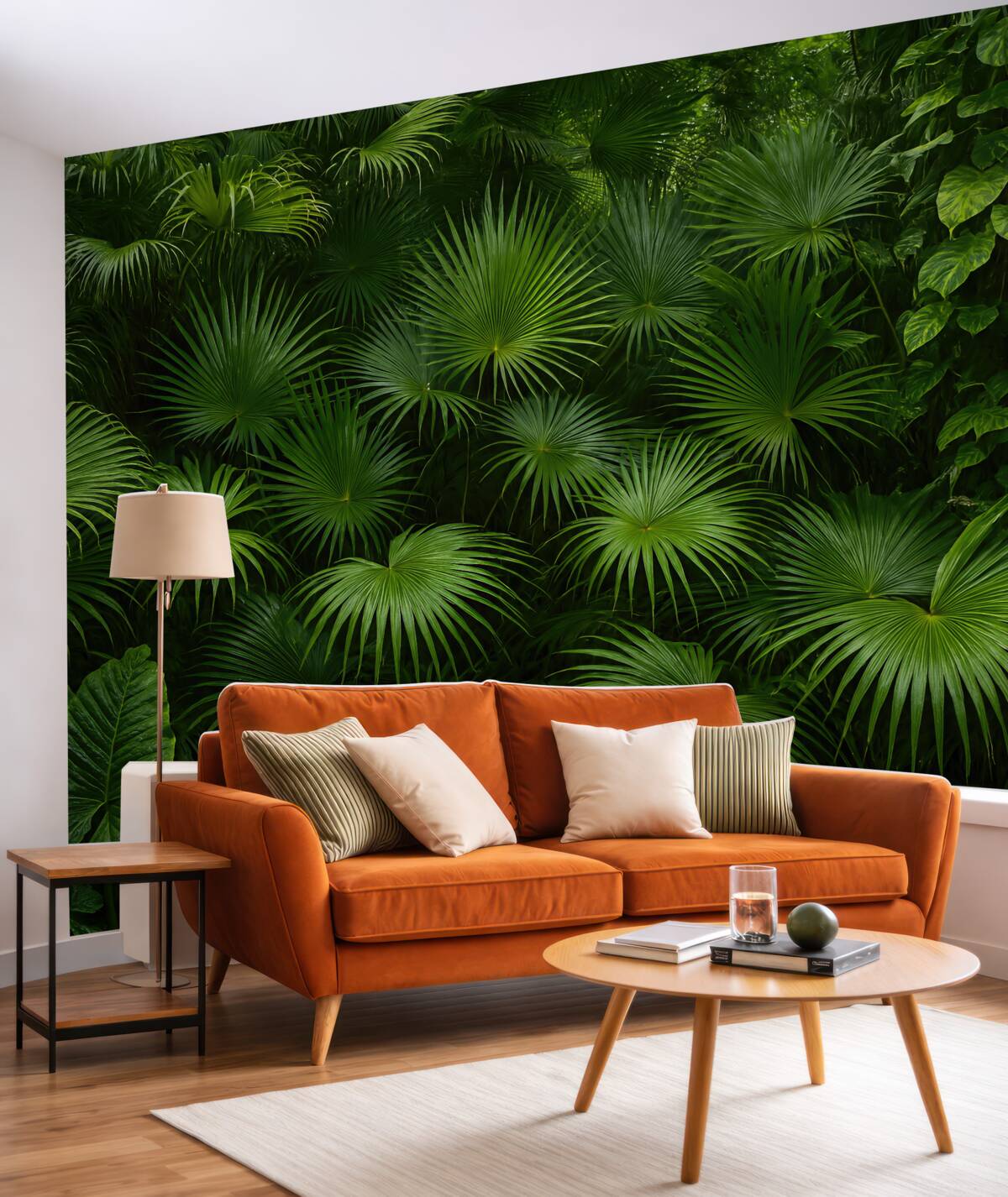 Fototapeta Wilgotne liście w jungli.