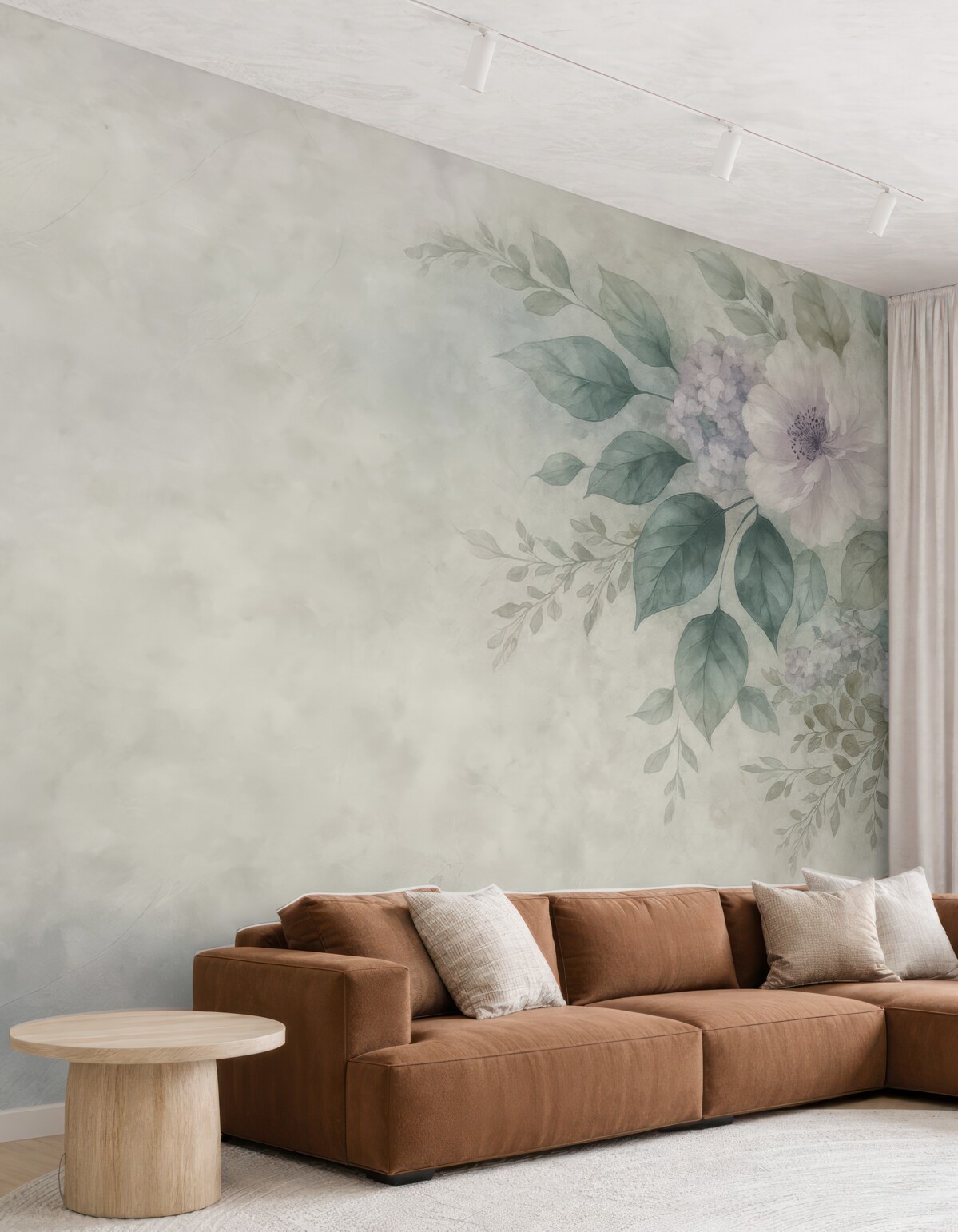 Fototapeta Subtelne kwiaty w akwareli.