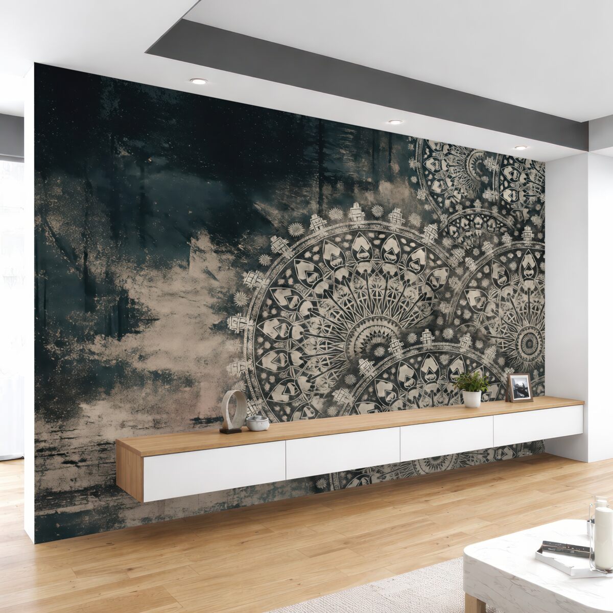 Fototapeta Mandala w stylu retro.