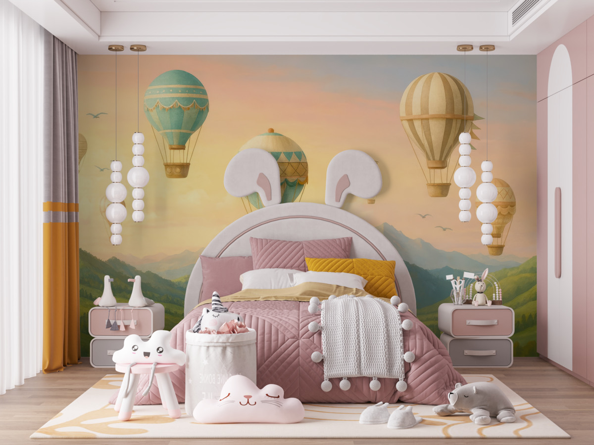 Fototapeta Cudowna dolina z balonami.