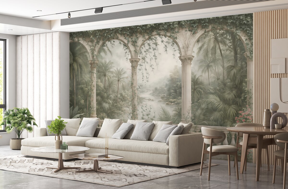 Fototapeta Antyczne łuki w ogrodzie.