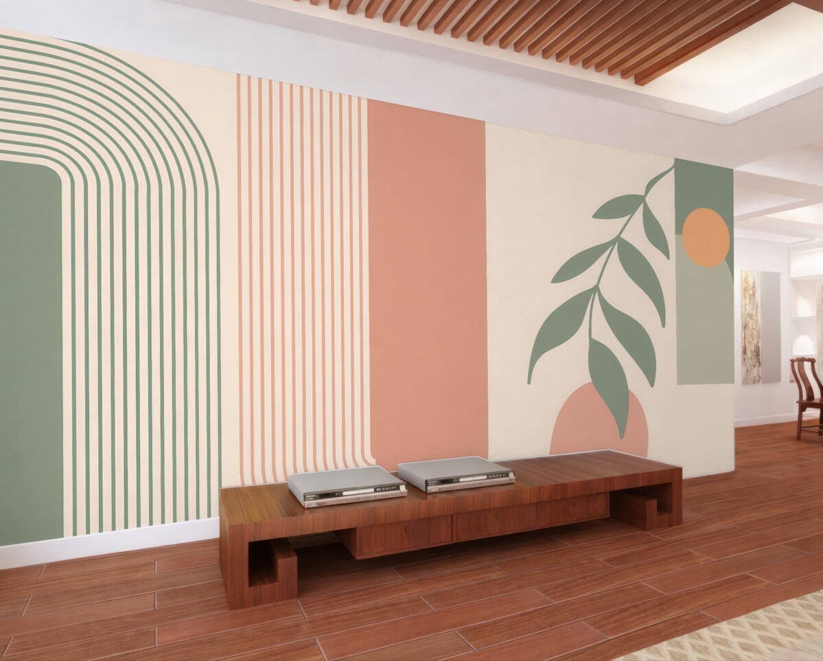 Fototapeta Łuki oraz ozdobne detale w stylu boho.