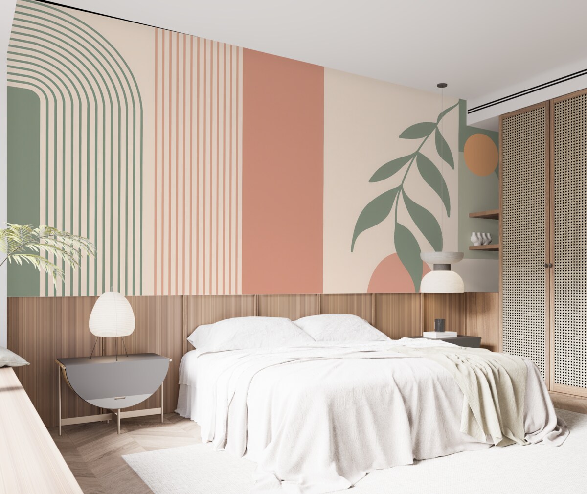 Fototapeta Łuki oraz ozdobne detale w stylu boho.